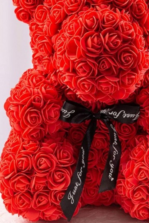 Мече од рози MERINDI RED 34 cm, Боја: црвена, IVET.MK - Твојата онлајн продавница