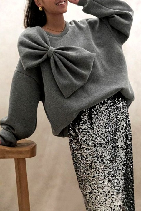 Женска блуза KORIELA GREY, Боја: сива, IVET.MK - Твојата онлајн продавница