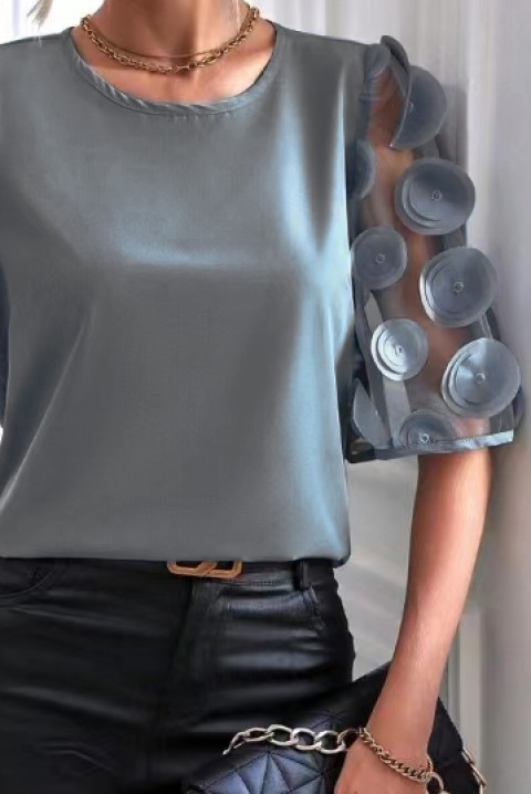 Женска блуза LOSELINA GREY, Боја: сива, IVET.MK - Твојата онлајн продавница