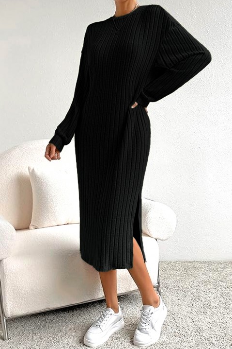 Фустан KARMOLSA BLACK, Боја: црна, IVET.MK - Твојата онлајн продавница