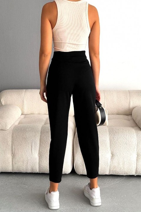 Панталони MILEANA BLACK, Боја: црна, IVET.MK - Твојата онлајн продавница