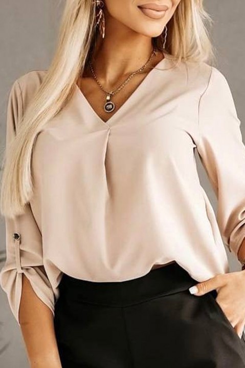 Женска блуза FIGRELSA BEIGE, Боја: беж, IVET.MK - Твојата онлајн продавница
