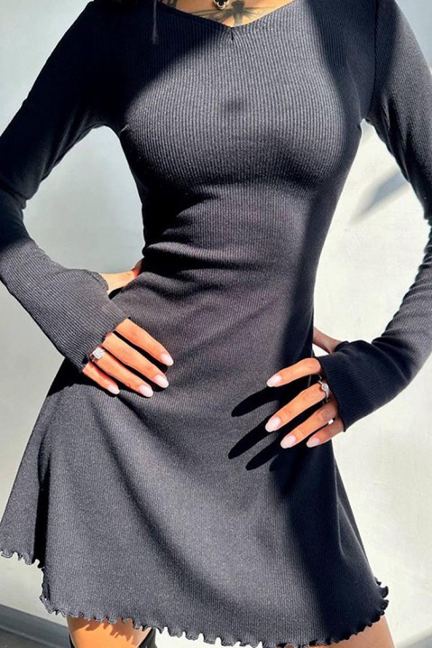 Фустан NIMROLZA BLACK, Боја: црна, IVET.MK - Твојата онлајн продавница