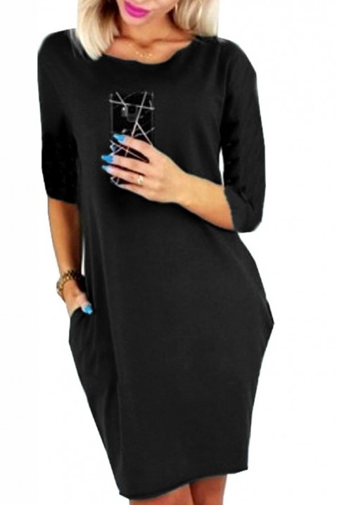 Фустан TABRELDA BLACK, Боја: црна, IVET.MK - Твојата онлајн продавница