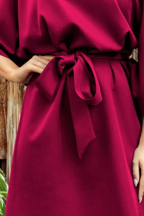 Фустан MALIARA BORDO, Боја: бордо, IVET.MK - Твојата онлајн продавница