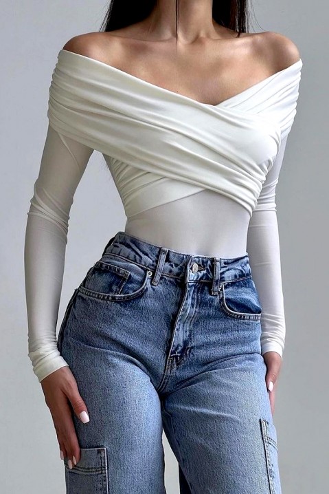 Женска блуза DELMERSA WHITE, Боја: бела, IVET.MK - Твојата онлајн продавница