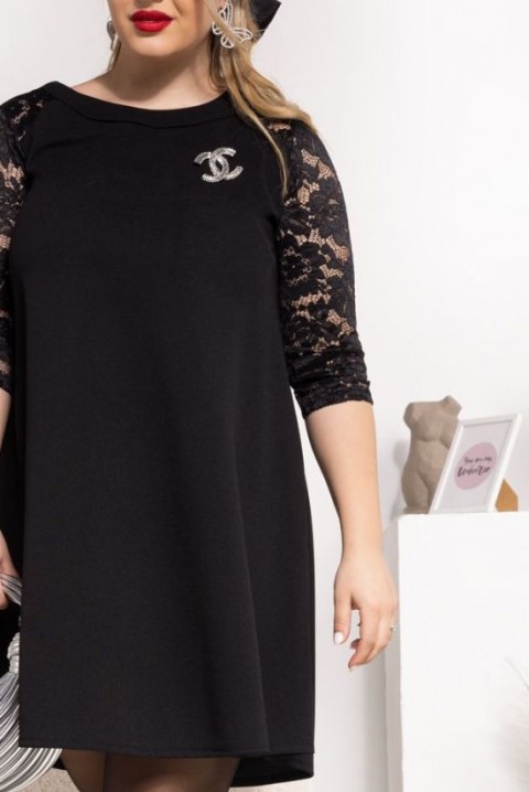 Фустан FORTEHA, Боја: црна, IVET.MK - Твојата онлајн продавница