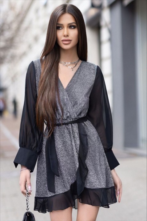 Фустан ALORENA, Боја: сива, IVET.MK - Твојата онлајн продавница