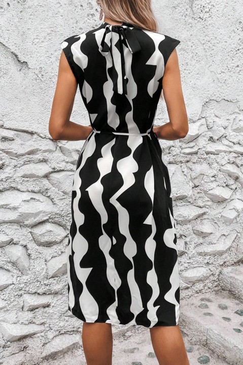 Фустан GODELDA, Боја: црна и бела, IVET.MK - Твојата онлајн продавница