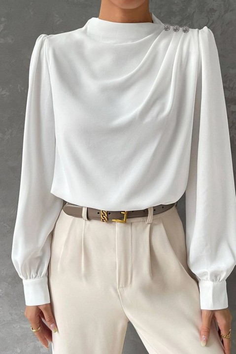 Женска блуза RODENTA WHITE, Боја: бела, IVET.MK - Твојата онлајн продавница