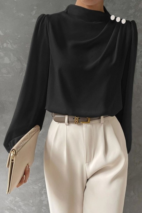 Женска блуза RODENTA BLACK, Боја: црна, IVET.MK - Твојата онлајн продавница