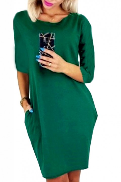 Фустан TABRELDA GREEN, Боја: зелена, IVET.MK - Твојата онлајн продавница
