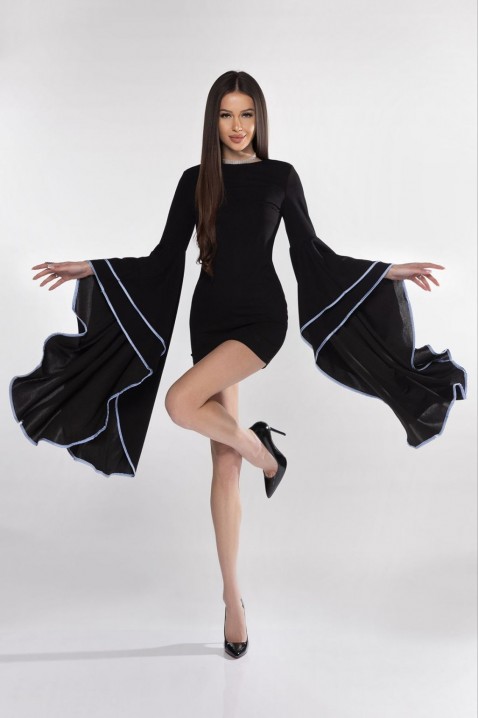 Фустан MERENDA BLACK, Боја: црна, IVET.MK - Твојата онлајн продавница