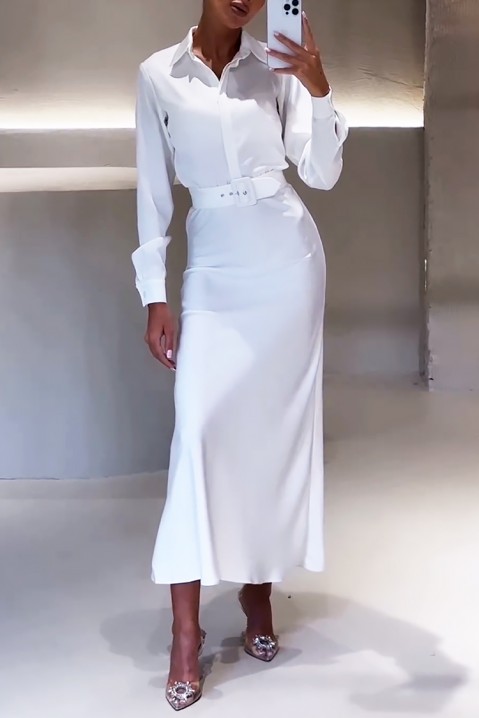 Фустан MILONESA WHITE, Боја: бела, IVET.MK - Твојата онлајн продавница