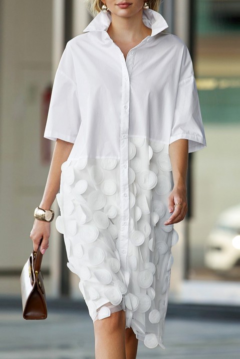 Фустан TAKELMA WHITE, Боја: бела, IVET.MK - Твојата онлајн продавница