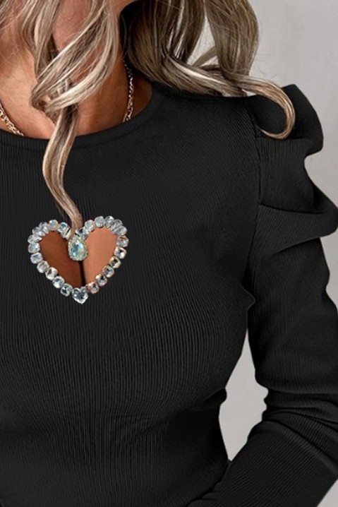 Женска блуза SIMERLA BLACK, Боја: црна, IVET.MK - Твојата онлајн продавница