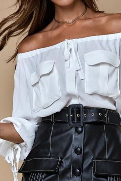 Женска блуза EROELDA, Боја: бела, IVET.MK - Твојата онлајн продавница