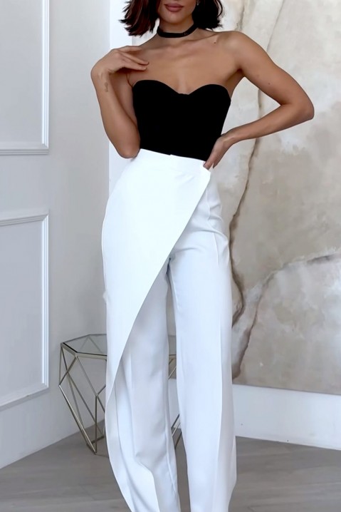 Панталони ZARMELA WHITE, Боја: бела, IVET.MK - Твојата онлајн продавница