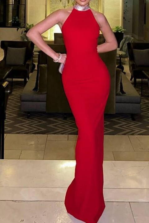 Фустан LOMENITA RED, Боја: црвена, IVET.MK - Твојата онлајн продавница