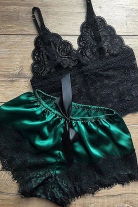 Пижами RENDILSA, Боја: зелена со црна, IVET.MK - Твојата онлајн продавница