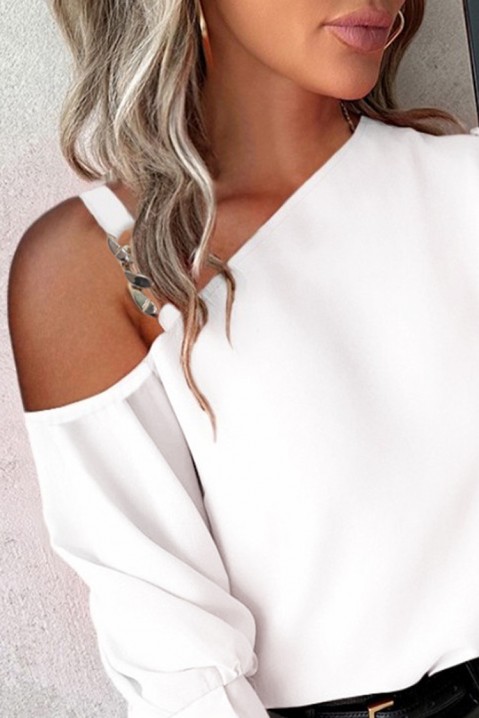 Женска блуза KATELENA WHITE, Боја: бела, IVET.MK - Твојата онлајн продавница