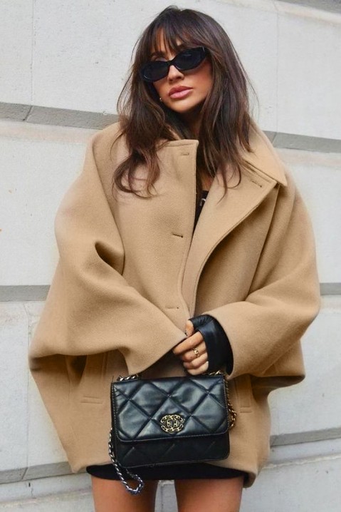 Капут FREMIHA BEIGE, Боја: беж, IVET.MK - Твојата онлајн продавница