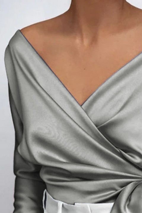 Женска блуза BORSETA GREY, Боја: сива, IVET.MK - Твојата онлајн продавница