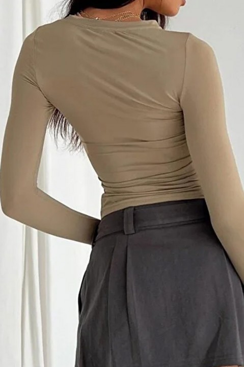 Женска блуза FROMILDA BEIGE, Боја: беж, IVET.MK - Твојата онлајн продавница