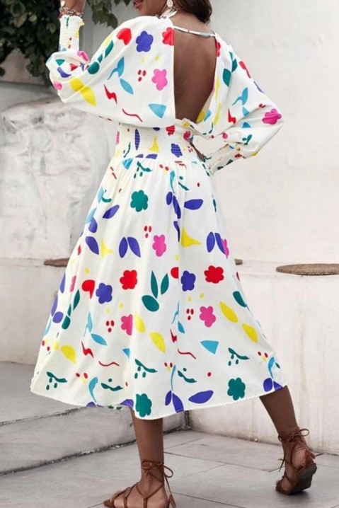 Фустан HERELDA WHITE, Боја: повеќебојна, IVET.MK - Твојата онлајн продавница