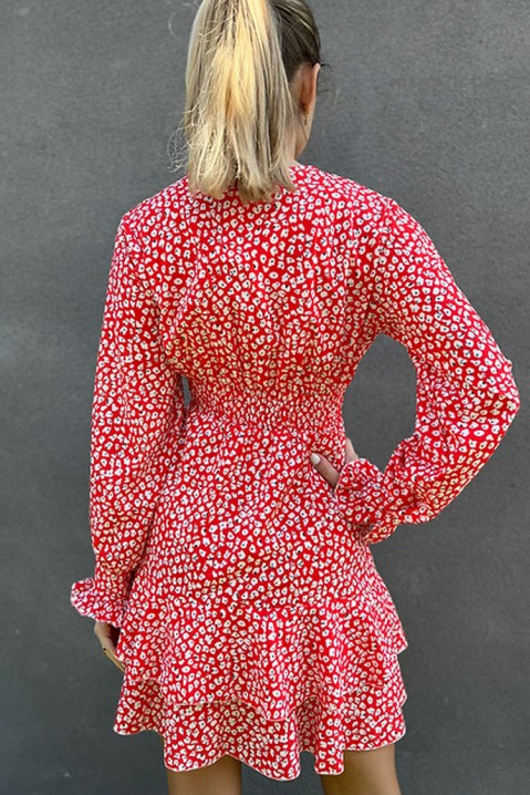 Фустан DOVELPA RED, Боја: црвена, IVET.MK - Твојата онлајн продавница
