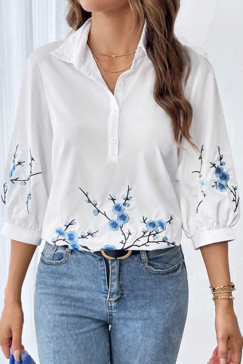Женска блуза NOLDESA, Боја: бела, IVET.MK - Твојата онлајн продавница