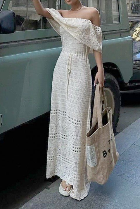 Фустан SOMEPILDA, Боја: екру, IVET.MK - Твојата онлајн продавница