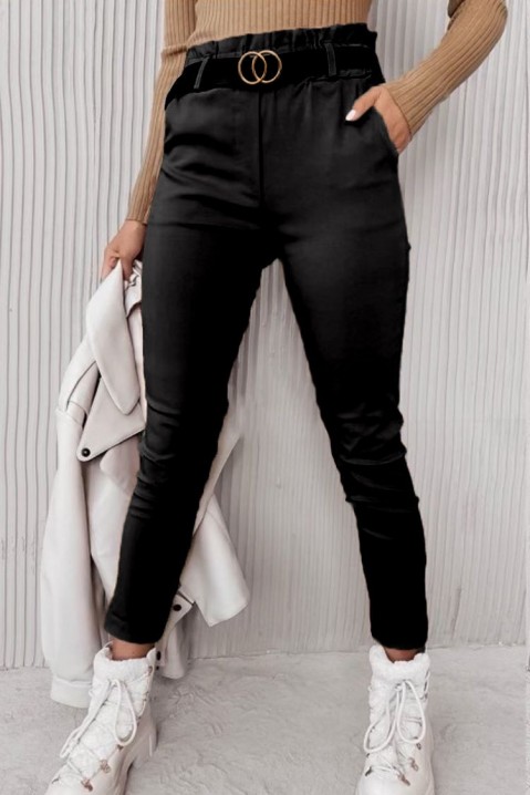 Панталони BONTENA BLACK, Боја: црна, IVET.MK - Твојата онлајн продавница