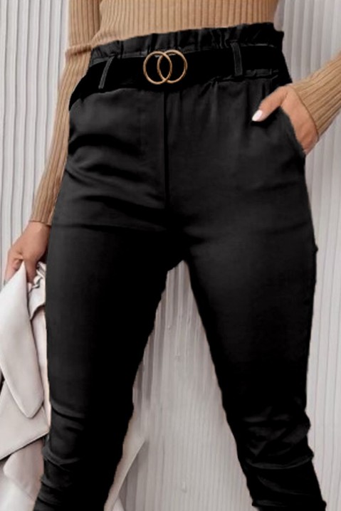 Панталони BONTENA BLACK, Боја: црна, IVET.MK - Твојата онлајн продавница