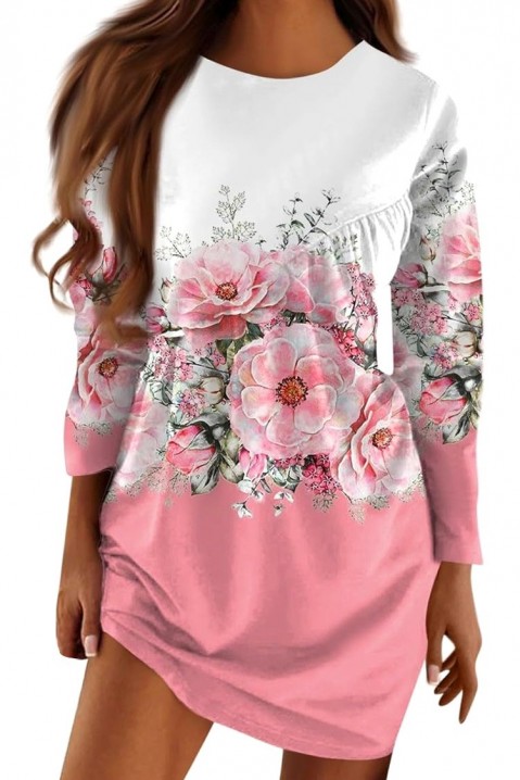 Фустан FLORELVA, Боја: розова, IVET.MK - Твојата онлајн продавница