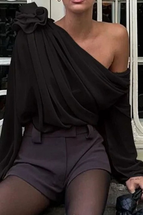 Женска блуза AMOLSINA BLACK, Боја: црна, IVET.MK - Твојата онлајн продавница
