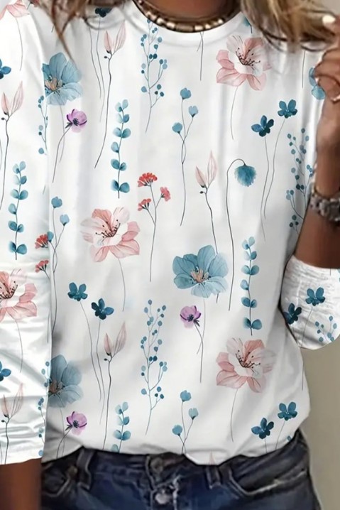 Женска блуза ASORMELDA WHITE, Боја: повеќебојна, IVET.MK - Твојата онлајн продавница
