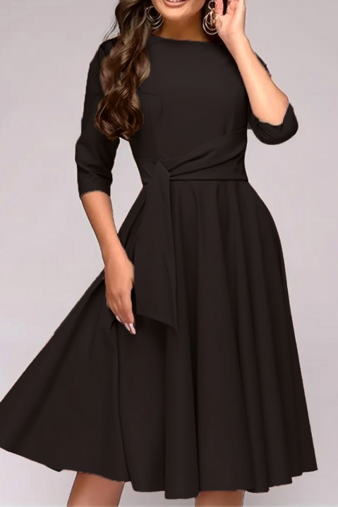 Фустан RUMINFA BLACK, Боја: црна, IVET.MK - Твојата онлајн продавница