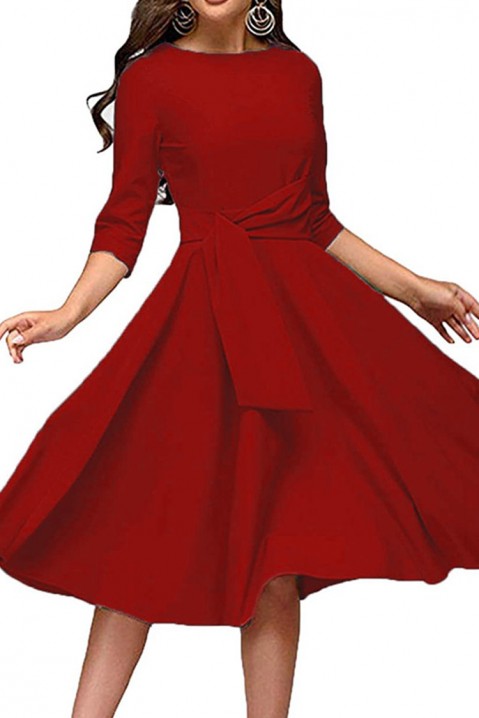 Фустан RUMINFA RED, Боја: црвена, IVET.MK - Твојата онлајн продавница