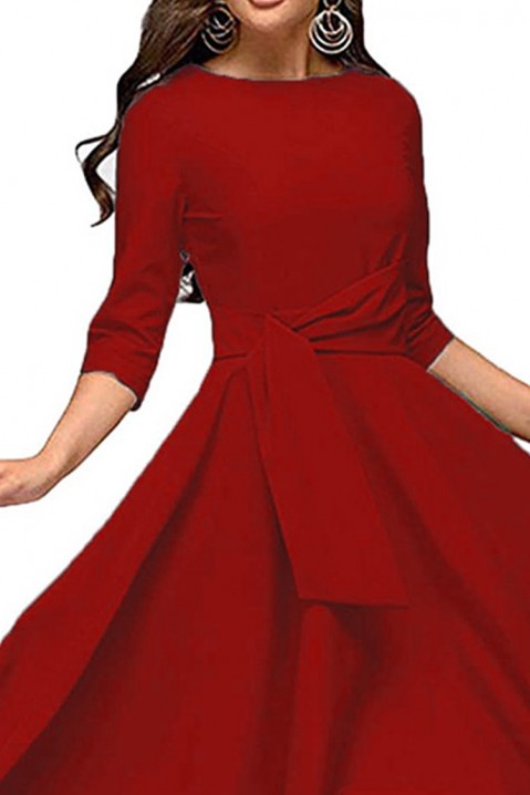 Фустан RUMINFA RED, Боја: црвена, IVET.MK - Твојата онлајн продавница
