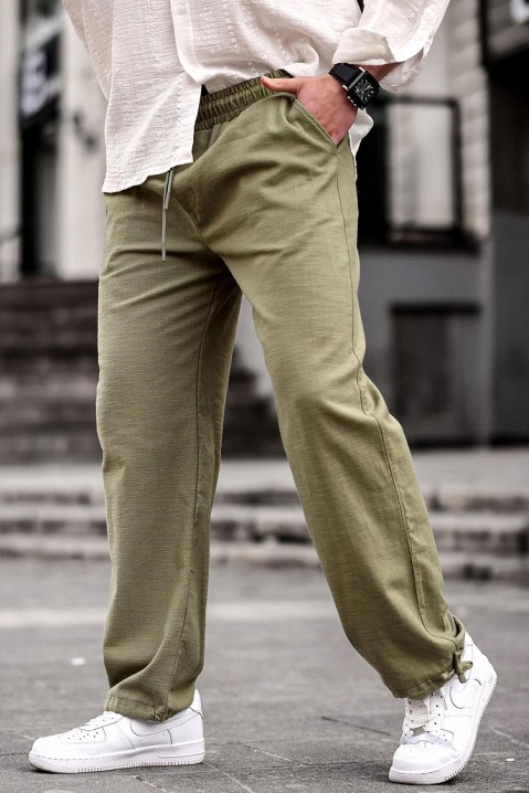 Машки панталони LEFONHO KHAKI, Боја: каки, IVET.MK - Твојата онлајн продавница