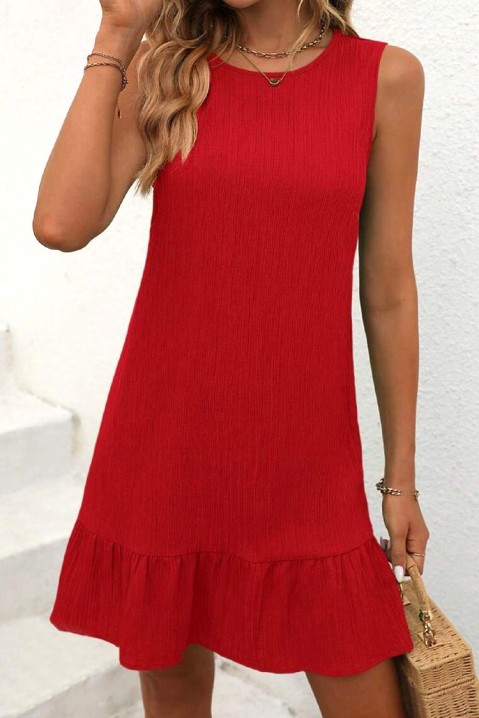 Фустан FULPELDA RED, Боја: црвена, IVET.MK - Твојата онлајн продавница