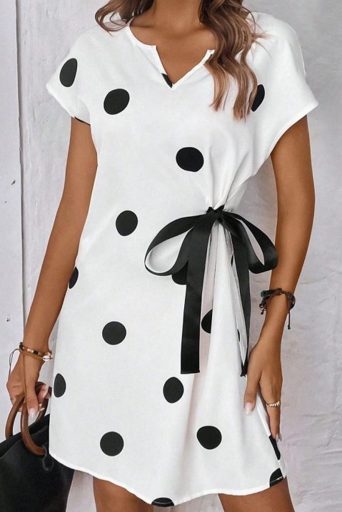 Фустан TOKSARA WHITE, Боја: бела, IVET.MK - Твојата онлајн продавница