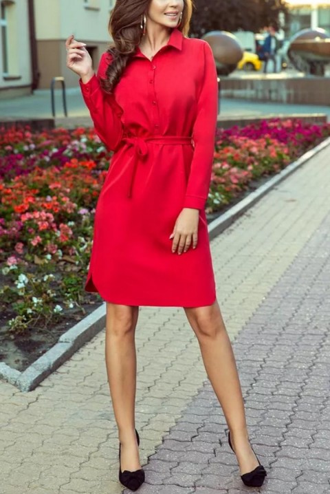 Фустан PANTENA, Боја: црвена, IVET.MK - Твојата онлајн продавница