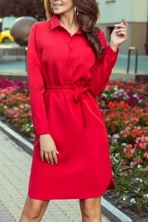 Фустан PANTENA, Боја: црвена, IVET.MK - Твојата онлајн продавница