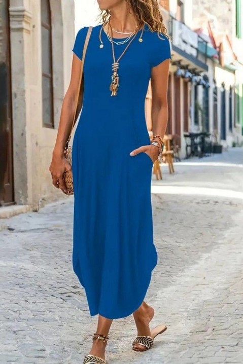 Фустан DELSENA BLUE, Боја: сина, IVET.MK - Твојата онлајн продавница
