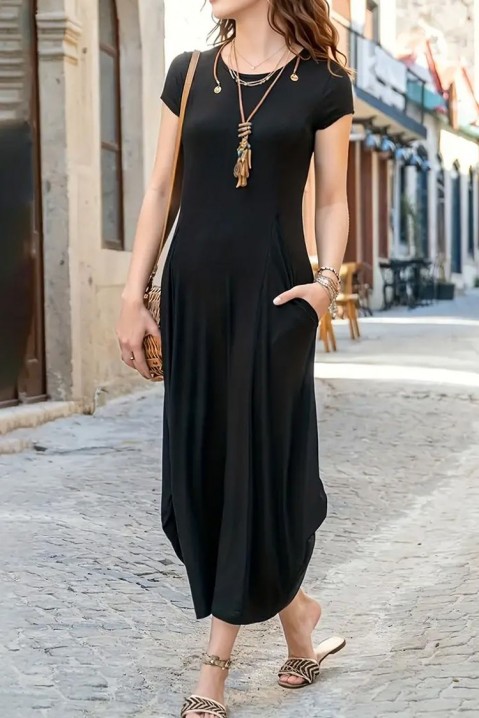 Фустан DELSENA BLACK, Боја: црна, IVET.MK - Твојата онлајн продавница