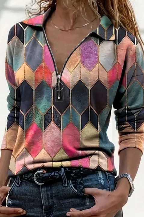 Женска блуза NERDOMSA PINK, Боја: повеќебојна, IVET.MK - Твојата онлајн продавница