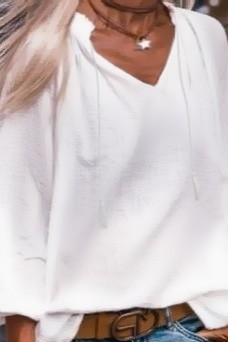 Женска блуза KRENILSA, Боја: бела, IVET.MK - Твојата онлајн продавница