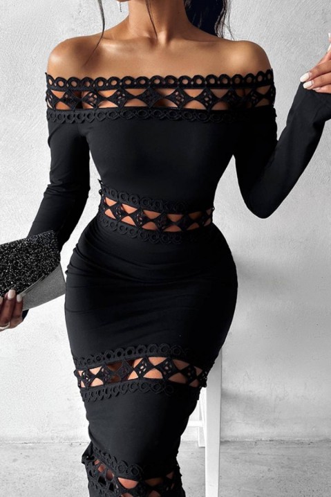 Фустан PROMFILDA, Боја: црна, IVET.MK - Твојата онлајн продавница